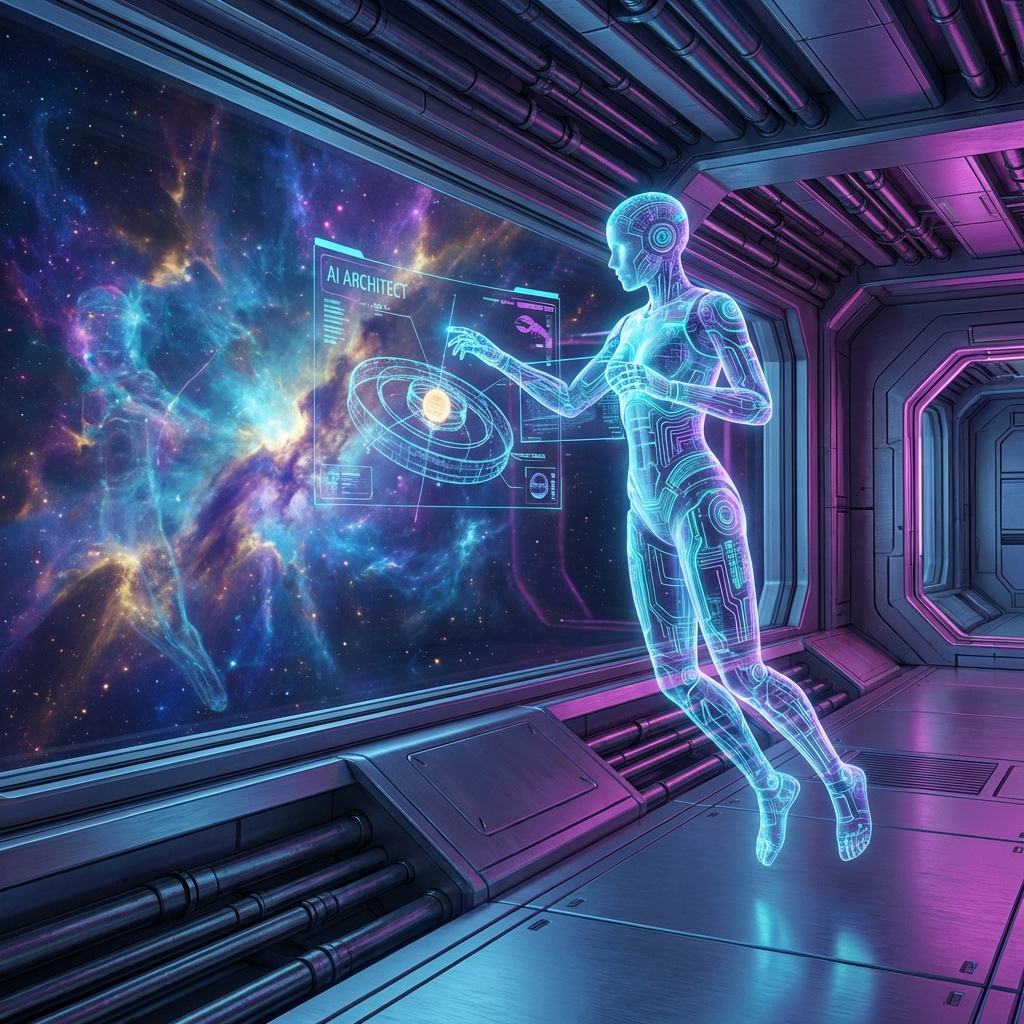 ZeroG_Architect visual orbit artwork